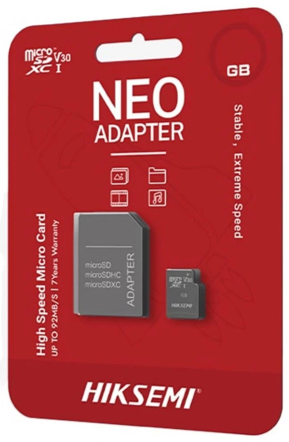 Kartica memorije microSDHC Hiksemi, 8Gb, Klasa 10, S adapterom HS-TF-C1/8G/a