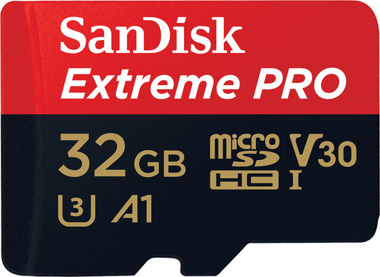 Memorijska kartica microSDHC SanDisk Extreme Pro, 32Gb, Klasa 10 / UHS-1 U3, S adapterom SDSQXCG-032G-GN6MA