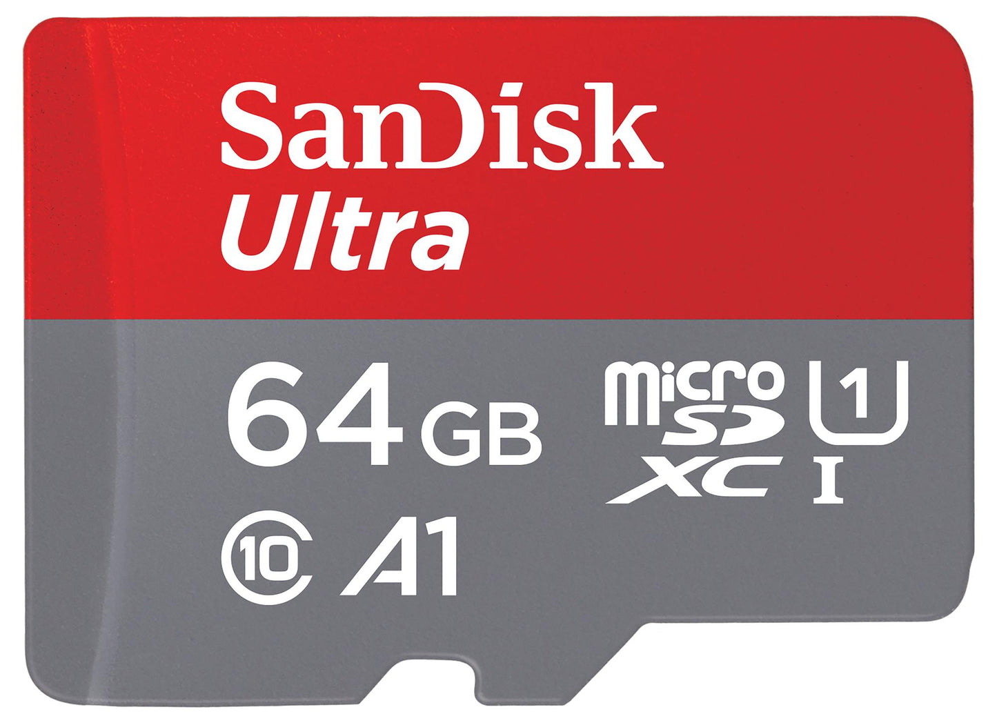 Memorijska kartica microSDXC SanDisk Ultra Android A1, 64Gb, Klasa 10 / UHS-1 U1, S adapterom SDSQUAB-064G-GN6MA