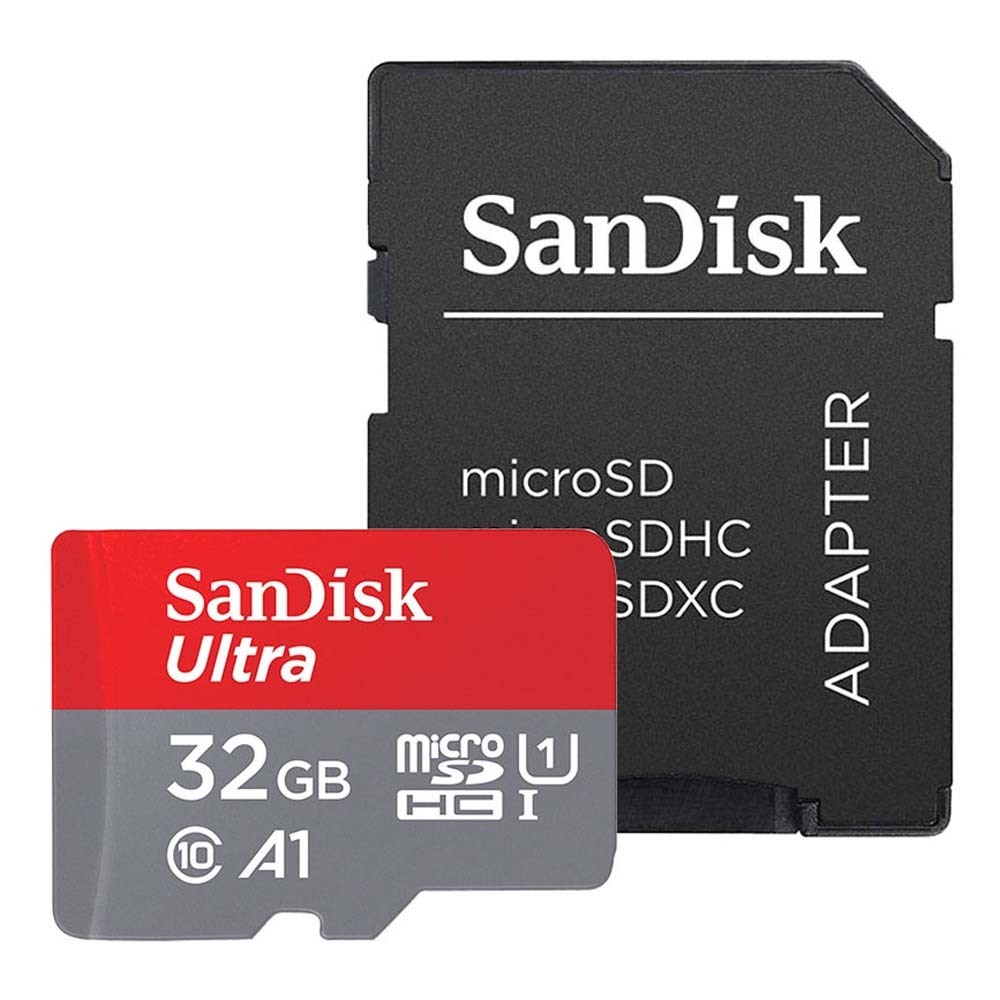 Memorijska kartica microSDHC SanDisk Ultra Android A1, 32Gb, Klasa 10 / UHS-1 U1, S adapterom SDSQUA4-032G-GN6MA
