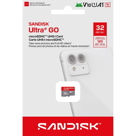 microSDHC memorijska kartica SanDisk Ultra GO Android A1, 32Gb, Klasa 10 / UHS-1 U1 SDSQUGN-032G-GN6MN