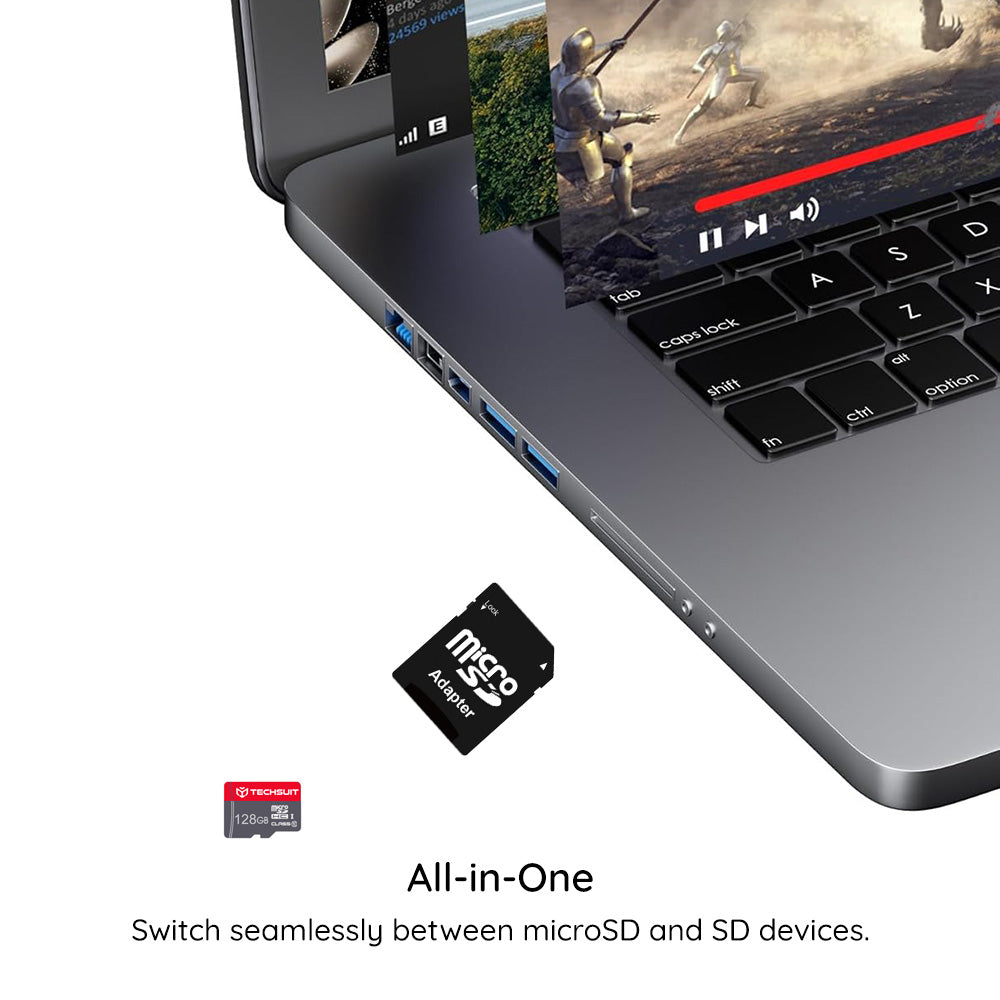 Techsuit THCM11 microSDXC memorijska kartica, 64 GB, klasa 10, s adapterom