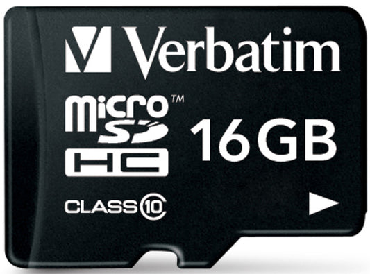Memorijska kartica microSDHC Verbatim, 16Gb, Klasa 10 / UHS-1 U1, S adapterom