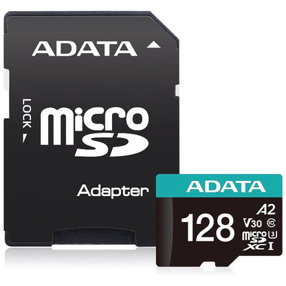 Memorijska kartica microSDXC Adata Premier Pro, 128GB, Klasa 10 / UHS-1 U3, S adapterom AUSDX128GUI3V30SA2-RA1