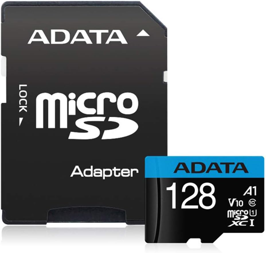 microSDXC memorijska kartica Adata Premier, 128Gb, Klasa 10 / UHS-1 U1, S adapterom AUSDX128GUICL10A1-RA1