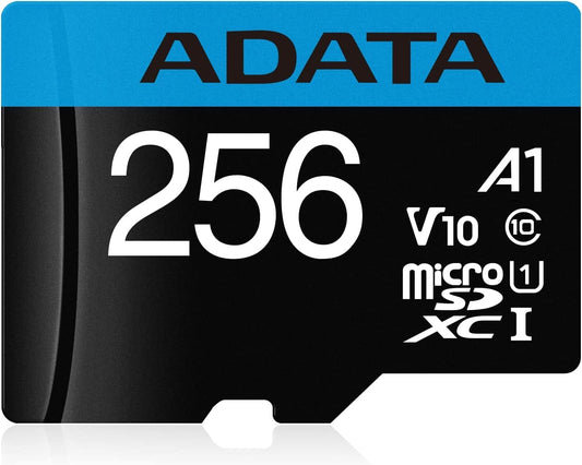 Memorijska kartica microSDXC Adata Premier, 256Gb, Klasa 10 / UHS-1 U1, S adapterom AUSDX256GUICL10A1-RA1