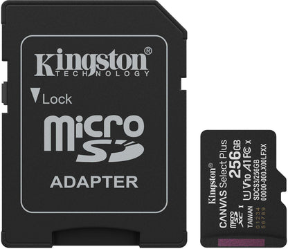 Memorijska kartica microSDXC Kingston Canvas Select Plus Android A1, 256Gb, Klasa 10 / UHS-1 U1, S adapterom SDCS3/256GB