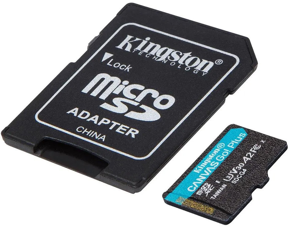 Memorijska kartica microSDXC Kingston Canvas Go Plus Android A2, 64Gb, Klasa 10 / UHS-1 U3, S Adapterom SDCG4/64GB