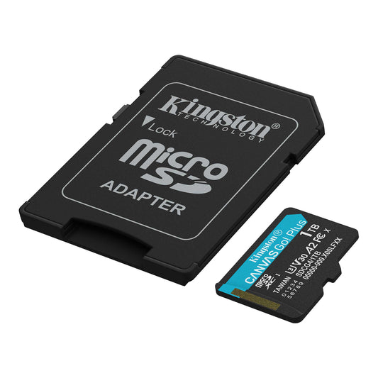 Memorijska kartica microSDXC Kingston Canvas Go Plus Android A2, 1TB, Klasa 10 / UHS-1 U3, S adapterom ‎SDCG4/1TB
