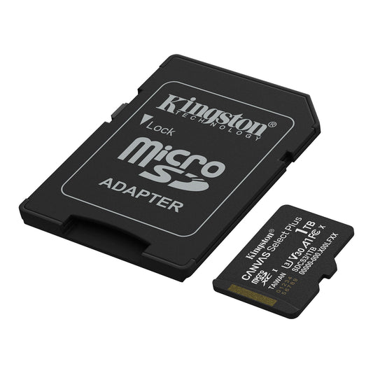 Memorijska kartica microSDXC Kingston Canvas Select Plus Android A1, 1TB, Klasa 10 / UHS-1 U3, S adapterom SDCS3/1TB