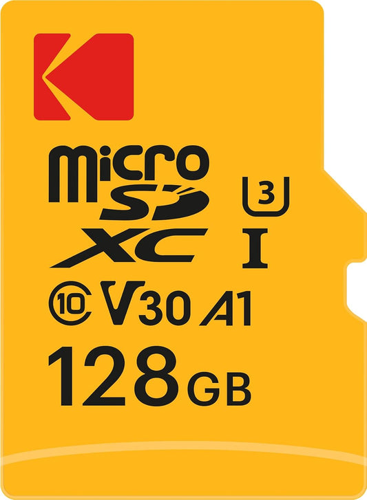 Memorijska kartica microSDXC Kodak Ultra Performance, 128Gb, Klasa 10 / UHS-1 U3, S adapterom EKMSDM128GXC10HPRK