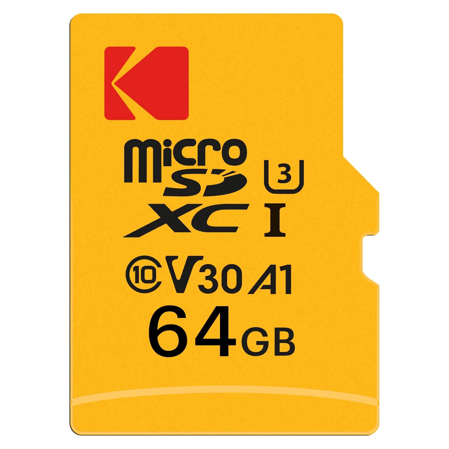 Memorijska kartica microSDXC Kodak Ultra Performance, 64Gb, Klasa 10 / UHS-1 U3, s adapterom EKMSDM64GXC10HPRK
