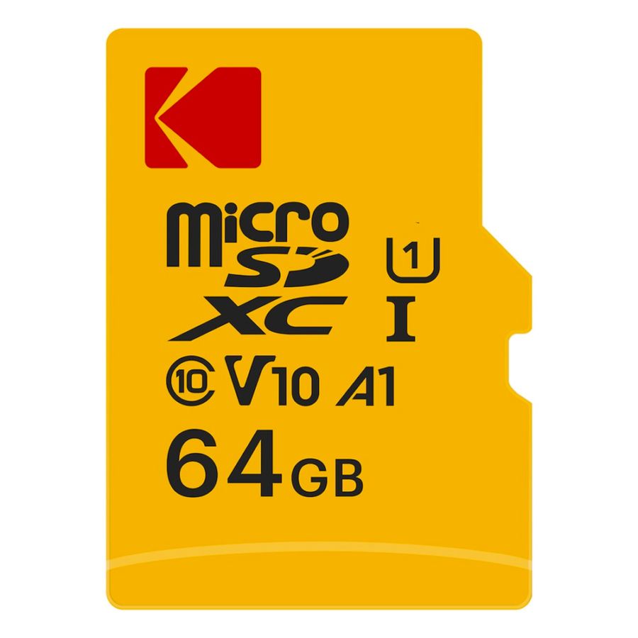 Memorijska kartica microSDXC Kodak, 64Gb, Klasa 10 / UHS-1 U1, S adapterom EKMSDM64GXC10K
