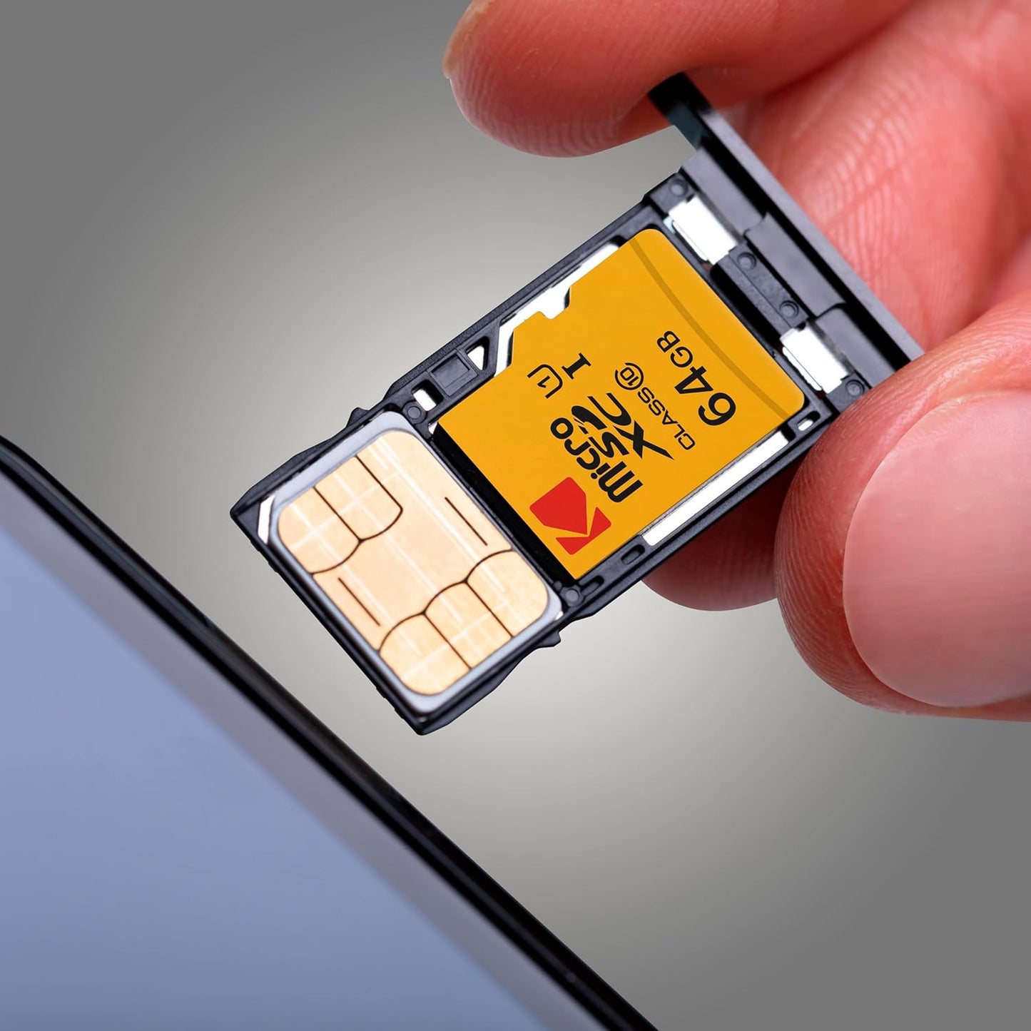 Memorijska kartica microSDXC Kodak, 64Gb, Klasa 10 / UHS-1 U1, S adapterom EKMSDM64GXC10K