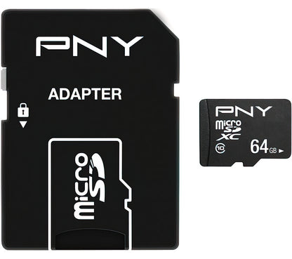 Memorijska kartica microSDXC PNY Performance Plus, 64Gb, Klasa 10, S adapterom P-SDU64G10PPL-GE