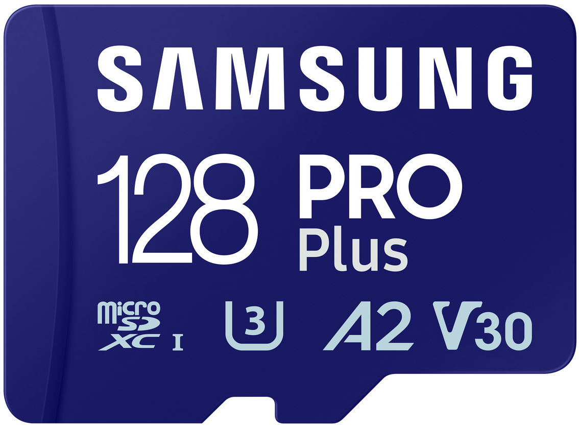 Memorijska kartica microSDXC Samsung PRO Plus, 128Gb, Klasa 10 / UHS-1 U3, S adapterom MB-MD128SA/EU