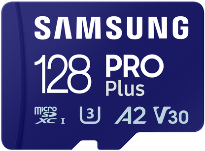 Memorijska kartica microSDXC Samsung PRO Plus, 128Gb, Klasa 10 / UHS-1 U3, S adapterom MB-MD128SA/EU