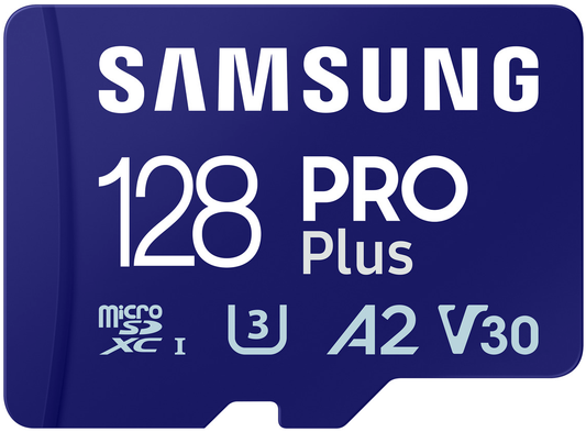 Memorijska kartica microSDXC Samsung PRO Plus, 128Gb, Klasa 10 / UHS-1 U3, S adapterom MB-MD128SA/EU