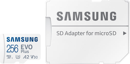 Memorijska kartica microSDXC Samsung Evo Plus, 256Gb, Klasa 10 / UHS-1 U3, s adapterom MB-MC256SA/EU