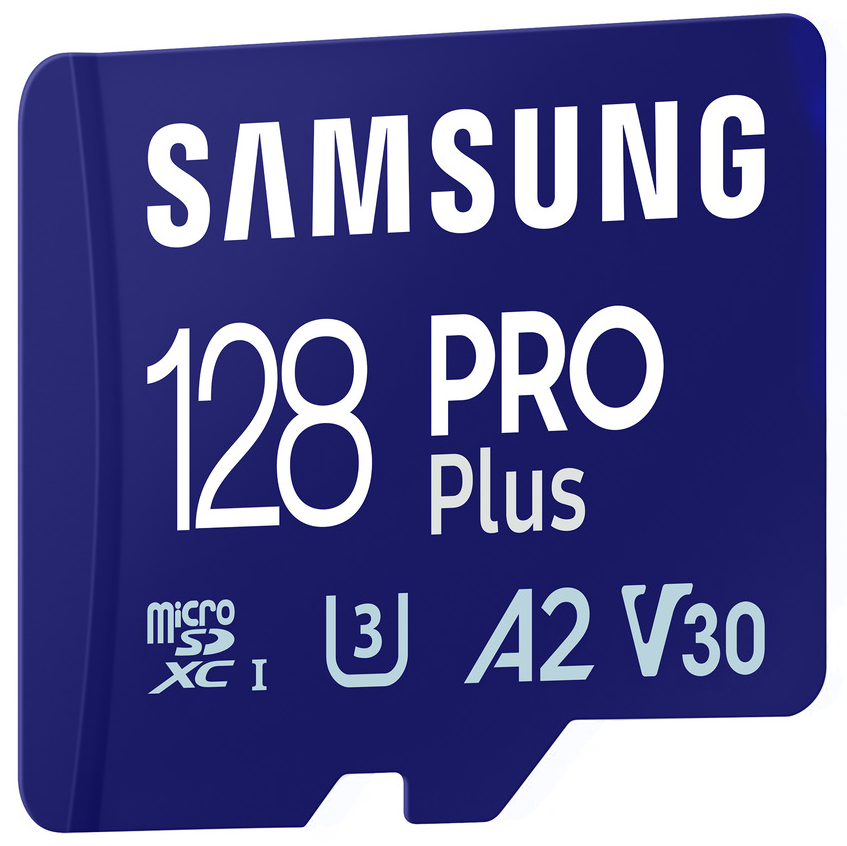 Memorijska kartica microSDXC Samsung PRO Plus, 128Gb, Klasa 10 / UHS-1 U3, S adapterom MB-MD128SA/EU