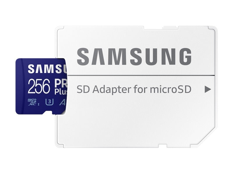 Memorijska kartica microSDXC Samsung PRO Plus, 256Gb, Klasa 10 / UHS-1 U3, s adapterom MB-MD256KA