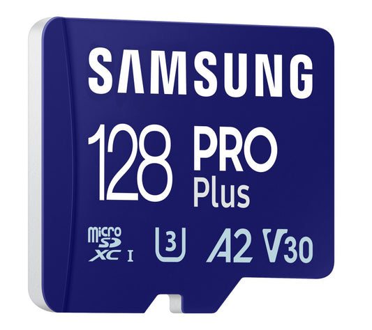Memorijska kartica microSDXC Samsung PRO Plus, 128Gb, Klasa 10 / UHS-1 U3, s čitačem kartica MB-MD128SB/WW