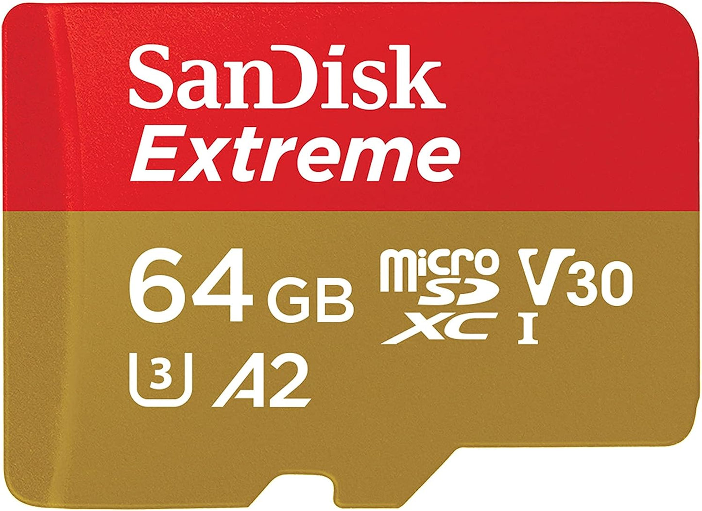 Memorijska kartica microSDXC SanDisk Extreme, 64Gb, Klasa 10 / UHS-1 U3 SDSQXAH-064G-GN6MN