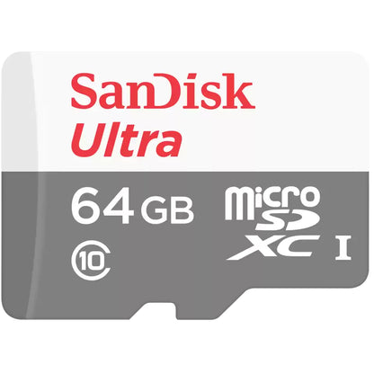 Memorijska kartica microSDXC SanDisk Ultra, 64Gb, Klasa 10, S adapterom SDSQUNR-064G-GN3MA
