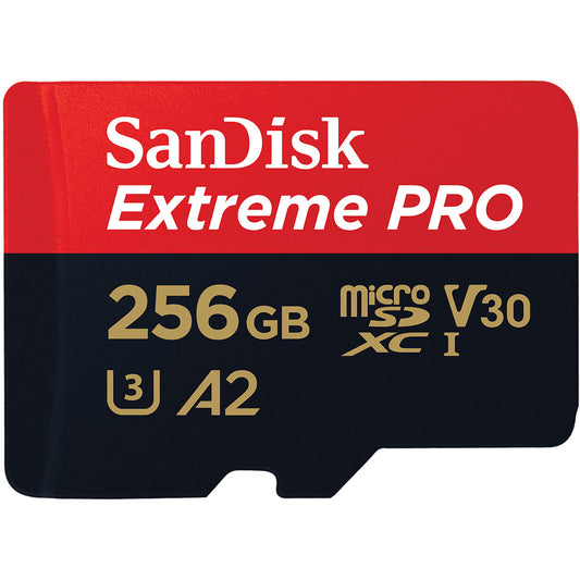Memorijska kartica microSDXC SanDisk Extreme Pro, 256Gb, Klasa 10 / UHS-1 U3, S adapterom SDSQXCD-256G-GN6MA