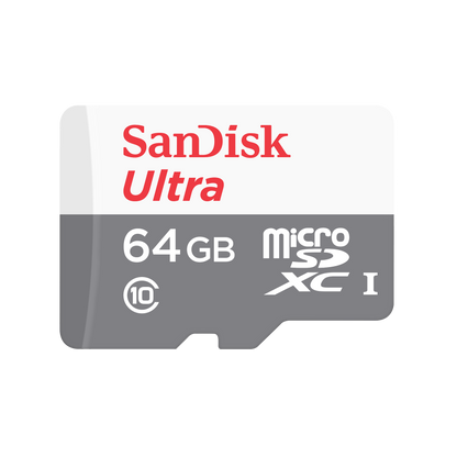 Memorijska kartica microSDXC SanDisk Ultra, 64Gb, Klasa 10, S adapterom SDSQUNR-064G-GN6TA