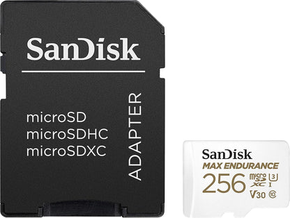 Memorijska kartica microSDXC SanDisk MAX Endurance, 256Gb, Klasa 10 / UHS-1 U3, S adapterom SDSQQVR-256G-GN6IA