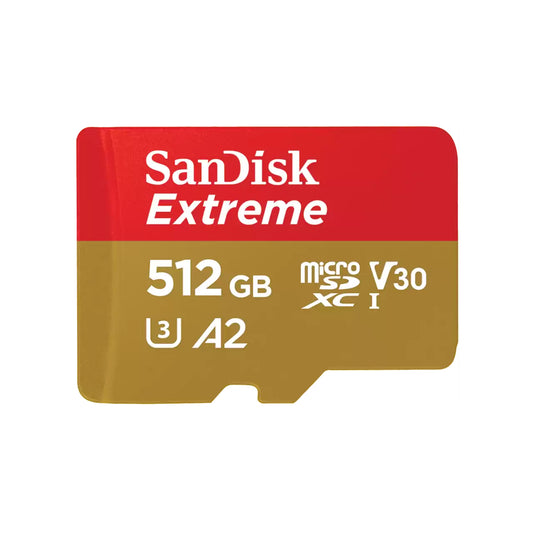 Memorijska kartica microSDXC SanDisk Extreme, 512Gb, Klasa 10 / UHS-1 U3 SDSQXAV-512G-GN6MN