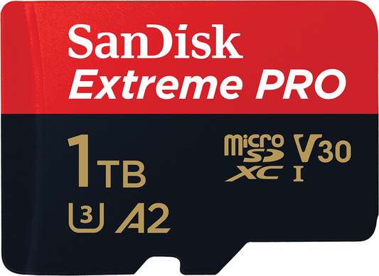 microSDXC memorijska kartica SanDisk Extreme Pro, 1TB, Klasa 10 / UHS-1 U3, S adapterom SDSQXCD-1T00-GN6MA