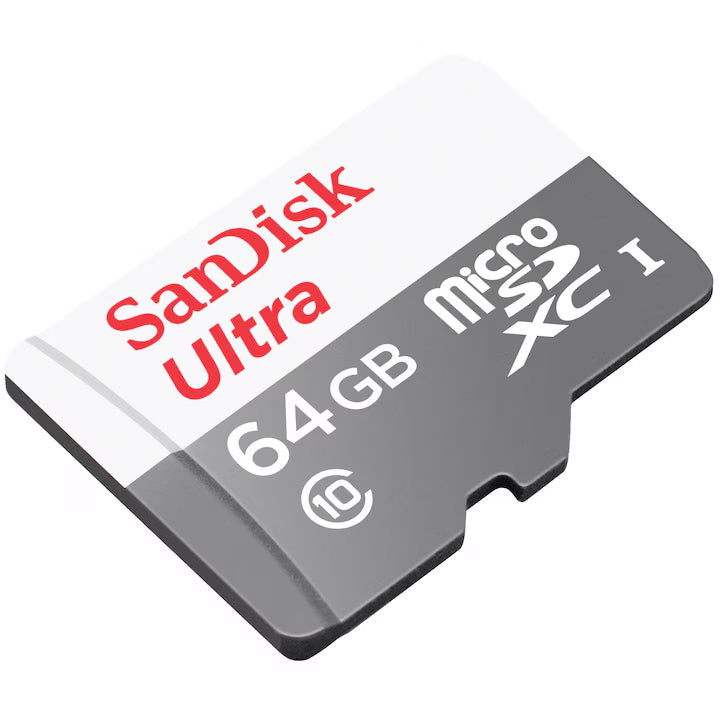 Memorijska kartica microSDXC SanDisk Ultra, 64Gb, Klasa 10, S adapterom SDSQUNR-064G-GN3MA