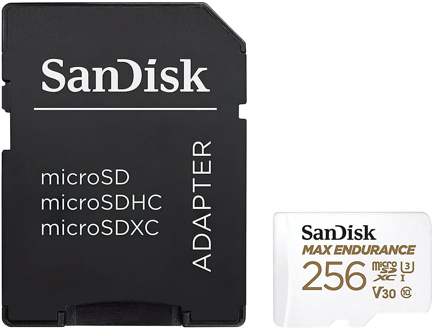 Memorijska kartica microSDXC SanDisk High Endurance, 256Gb, Klasa 10 / UHS-1 U3, S adapterom SDSQQNR-256G-GN6IA