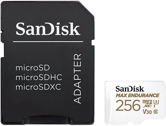 Memorijska kartica microSDXC SanDisk High Endurance, 256Gb, Klasa 10 / UHS-1 U3, S adapterom SDSQQNR-256G-GN6IA