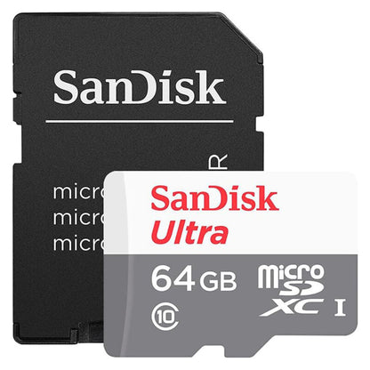 Memorijska kartica microSDXC SanDisk Ultra, 64Gb, Klasa 10, S adapterom SDSQUNR-064G-GN6TA