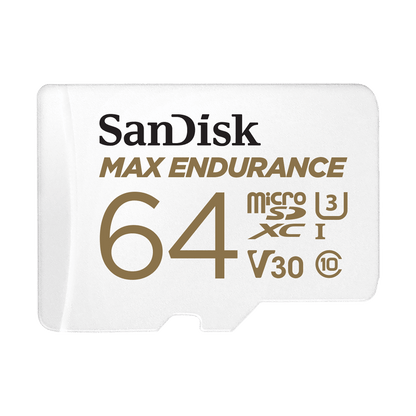 Memorijska kartica microSDXC SanDisk MAX Endurance, 64Gb, Klasa 10 / UHS-1 U3, S adapterom SDSQQVR-064G-GN6IA