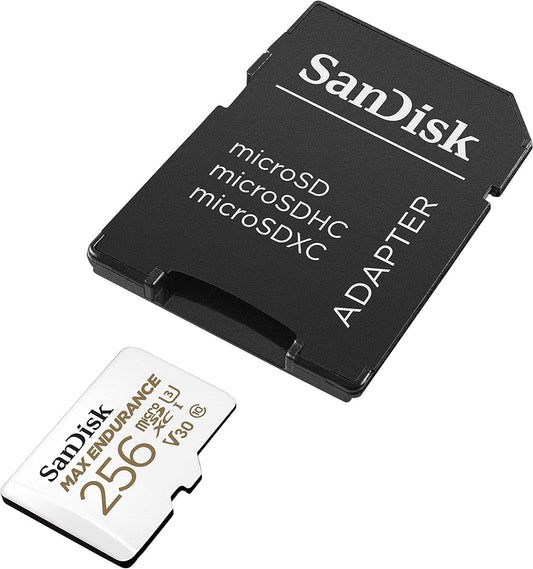 Memorijska kartica microSDXC SanDisk MAX Endurance, 256Gb, Klasa 10 / UHS-1 U3, S adapterom SDSQQVR-256G-GN6IA