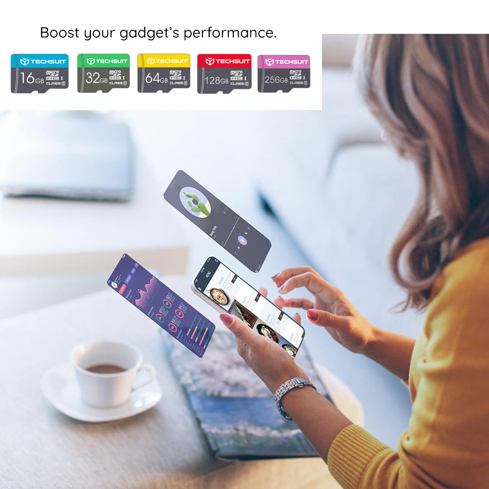 Memorijska kartica microSDXC Techsuit THCM26, 128Gb, Klasa 10, S Adapterom