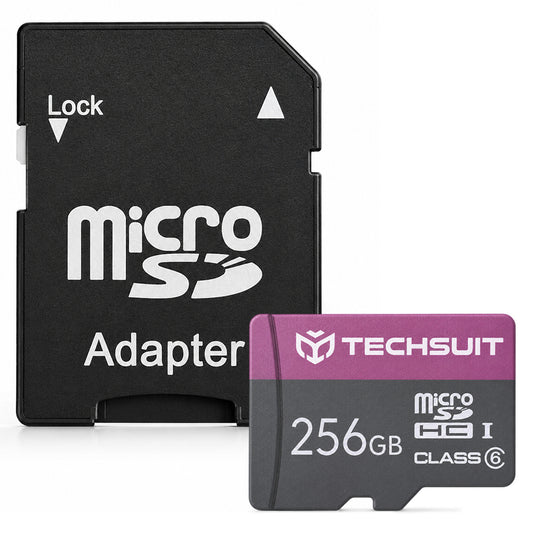 Memorijska kartica microSDXC Techsuit THCM27, 256Gb, Klasa 6, S Adapterom