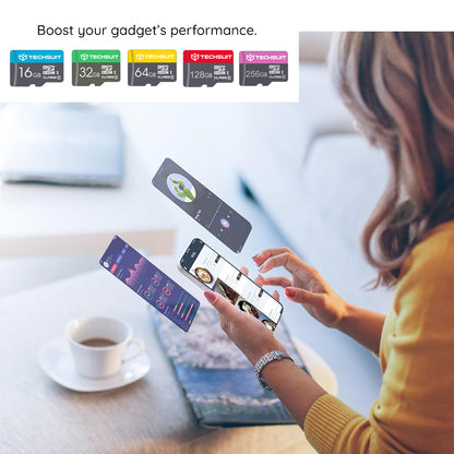 Memorijska kartica microSDXC Techsuit THCM27, 256Gb, Klasa 6, S Adapterom