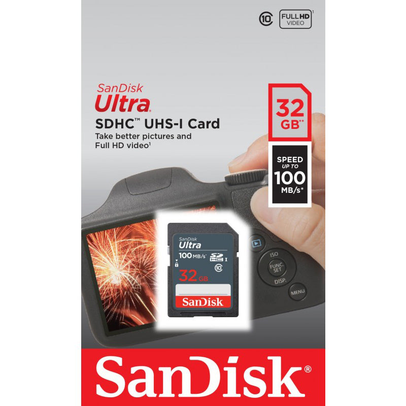 SDHC memorijska kartica SanDisk Ultra, 32Gb, Klasa 10 SDSDUNR-032G-GN3IN