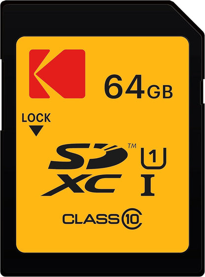 SDXC memorijska kartica Kodak, 64Gb, Klasa 10 / UHS-1 U1 EKMSD64GXC10K