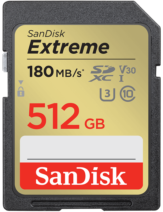 SDXC memorijska kartica SanDisk Extreme, 512Gb, Klasa 10 / UHS-1 U3 SDSDXVV-512G-GNCIN