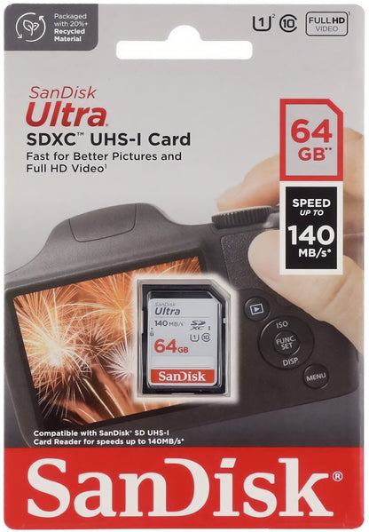 SDXC memorijska kartica SanDisk Ultra, 64Gb, Klasa 10 / UHS-1 U1 SDSDUNB-064G-GN6IN