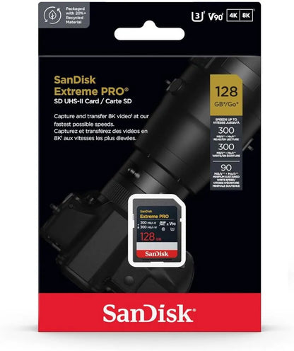 SDXC memorijska kartica SanDisk Extreme Pro, 128Gb, Klasa 10 / UHS-2 U3 SDSDXDM-128G-GN4IN