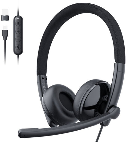 Slušalica Call Center USB-C / USB-A EMEET GeniusCall HS50, Crna