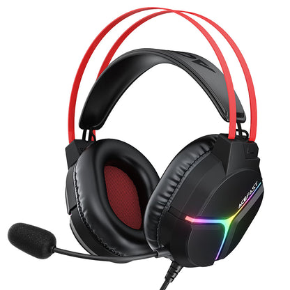 Gaming slušalice 3,5mm Acefast H16, RGB, 2m, Crne