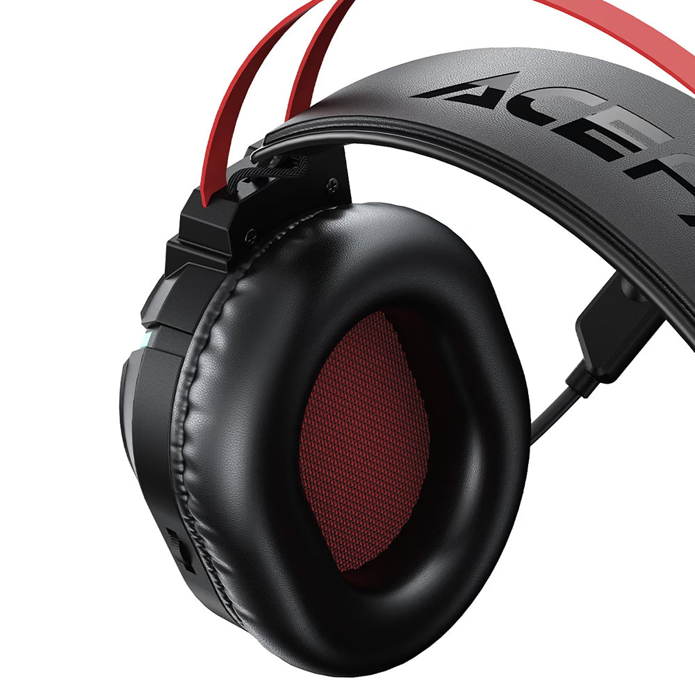 Gaming slušalice 3,5mm Acefast H16, RGB, 2m, Crne